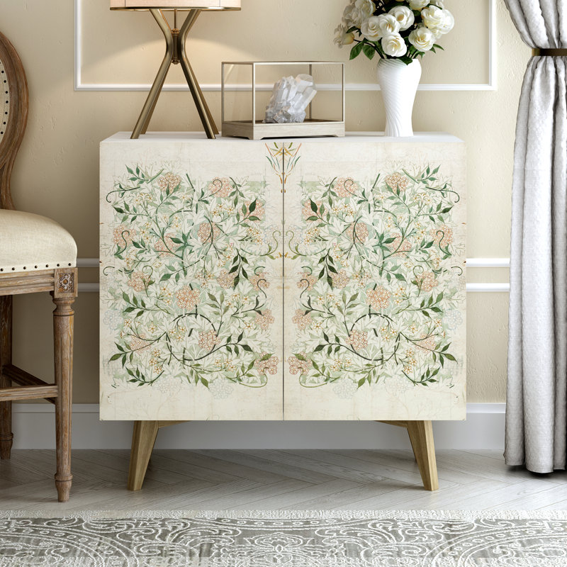 Bostyn Art 2 Door Accent Cabinet, Foliage