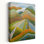 «A Girl's Autumn Journey», art mural coloré, paysage rustique paisible