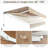 K-Like 1'' Polyester Beige Cover Retractable Patio Awning-58260223