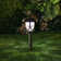 Brown Solar Powered Integrated LED Metal Pathway Light Pack
