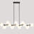 16 - Light Dimmable Sputnik Modern Linear Chandelier