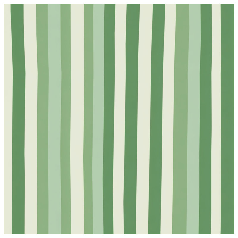 Coussin Green Stripes, 14 X 14 pouces