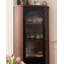 Armoire de coin en chêne français rétro
