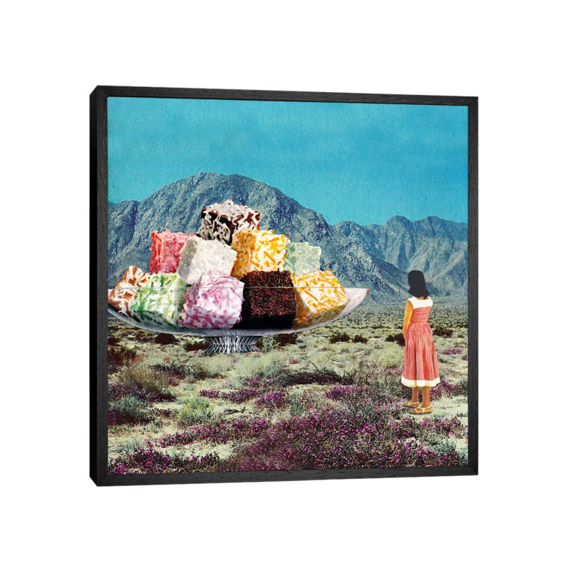 Eugenia Loli - Desert Dessert by Eugenia Loli - Floater Frame Gallery-Wrapped Canvas Giclée on Canvas, Black Framed Canvas
