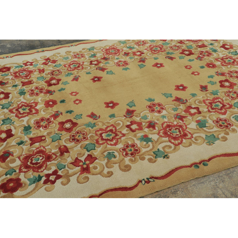 Art Deco One-of-a-Kind 8'0x10'5 Hand Knotted Area Rug