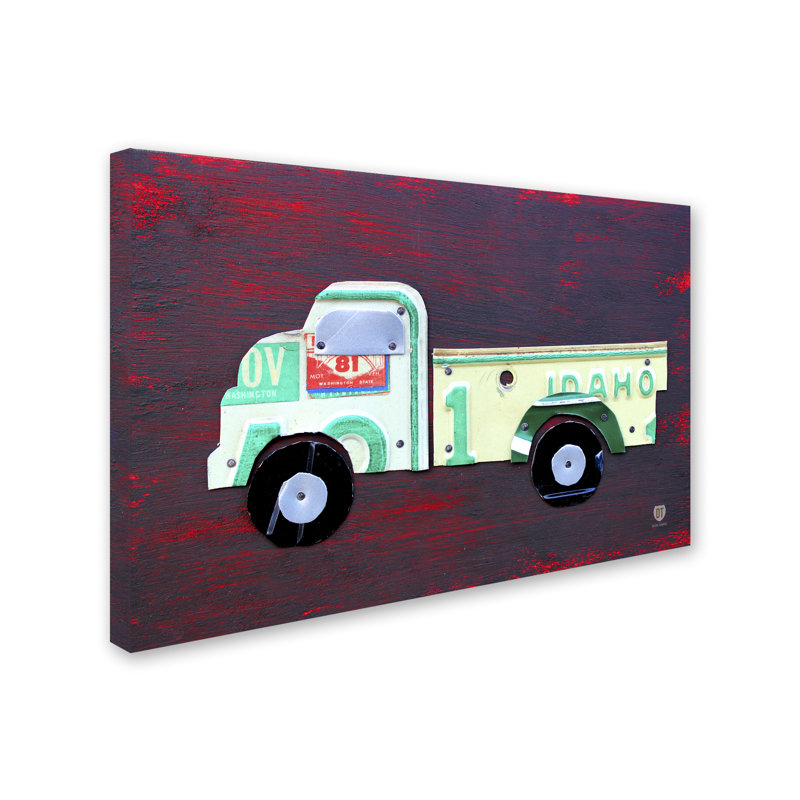 Art sur toile pickup turnpike Lilia, H 16 po x l 24 po x P 2 po