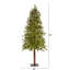Lighted Artificial Pine Christmas Tree-1736008112