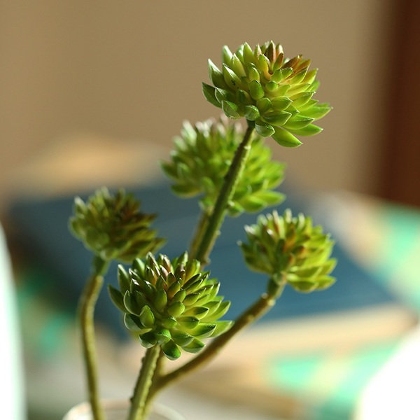 13'' Faux Succulent, Green