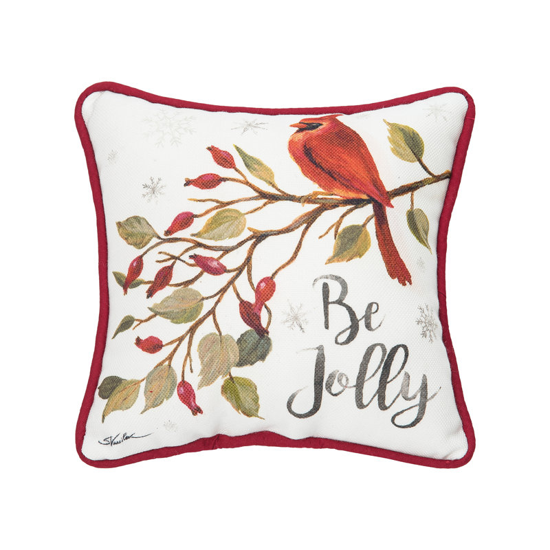  Coussin décoratif de Noël Be Jolly Cardinal Petite