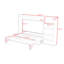 Grand lit escamotable avec tablette et tiroir-1548023205
