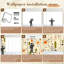 Papier peint adhésif autocollant à motif géométrique abstrait orange Mid Century-922627419