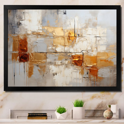 Garrens Transcendent Textures V - Abstract Collages Framed Prints