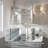 Recessed Or Surface Wall Mount Bathroom Medicine Cabinet With Adjustable Glass Shelves-126374932-126374936