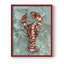 «Aquatic Lobster I», reproduction encadrée - bois massif-1254406246-1254406252