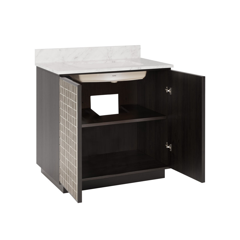 Meuble-lavabo rectangulaire 36 "avec lavabo encastré Mosaico