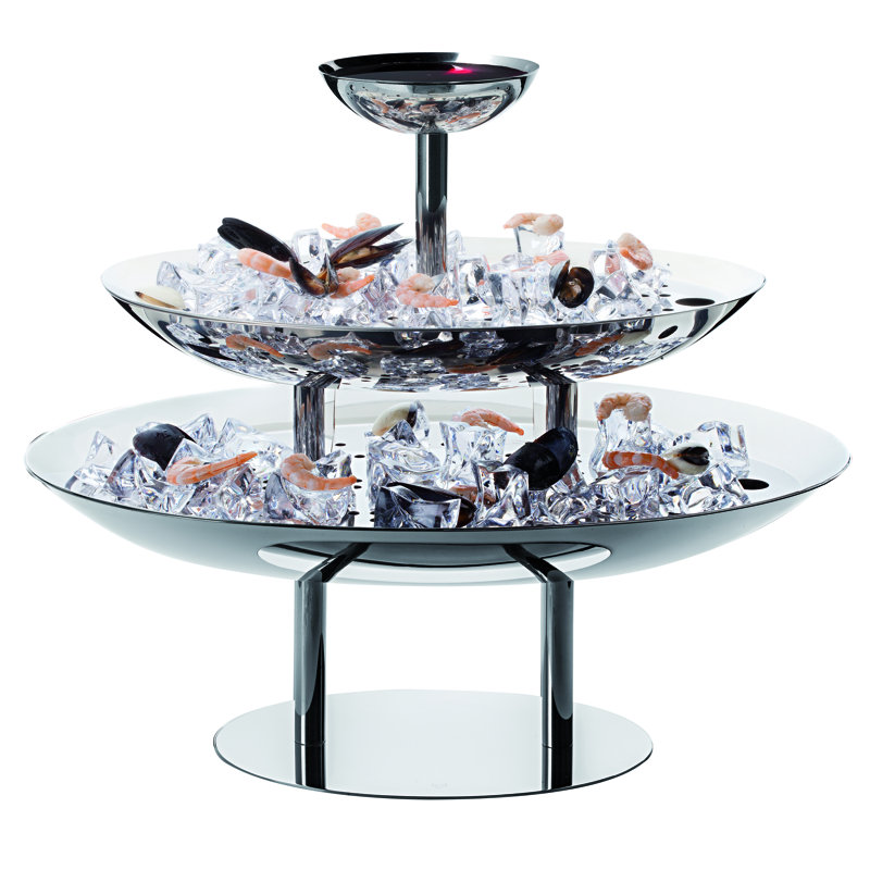Oval Three-Tier Seafood Stand