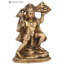 Statue de lord Hanuman en laiton tenant la montagne Sanjeevani, figurine de divinité de table 7 pouces pour autel et salle de méditation