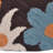 Candis Hand Tufted Wool Eco-Friendly Round Area Rugs - Round, Brown Color, Floral Modern Design, High Pile Thick Handmade Anti Skid Area Rugs for Living Room, Bed Room-191965143