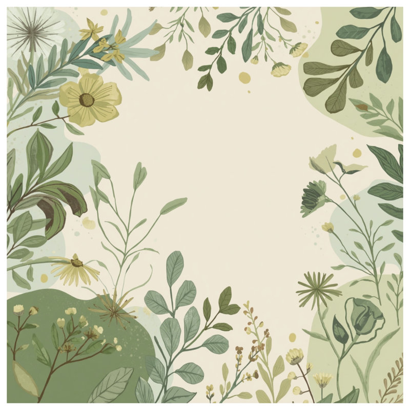 Housses de couette Botanical Floral Illustration, Grand lit