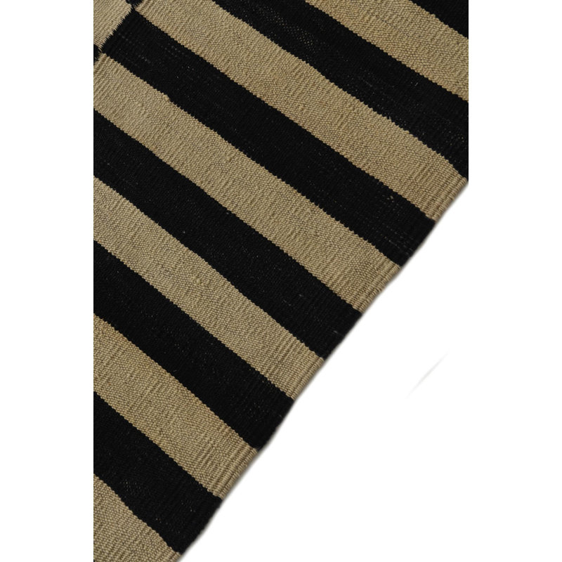 Tapis ivoire moderne 4 x 6 kilim