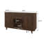 Buffet 2 portes avec rangement Buffet chêne brun