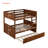 Bunk Bed With Pullout Trundle, Pine And Plywood-123857018