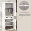 71" Kitchen Pantry Storage Cabinet