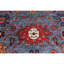 Tapis unique bleu, rouge et vert de 6 pi x 8 pi 11 po