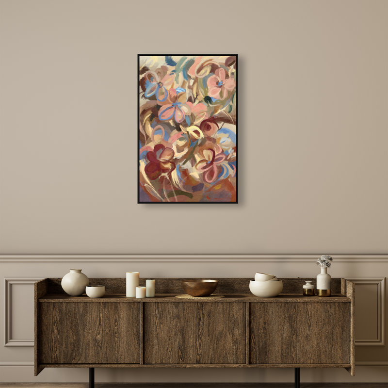 Moving Eden Print by Oliver Gal, 31"H x 21"W, Black Floater Frame