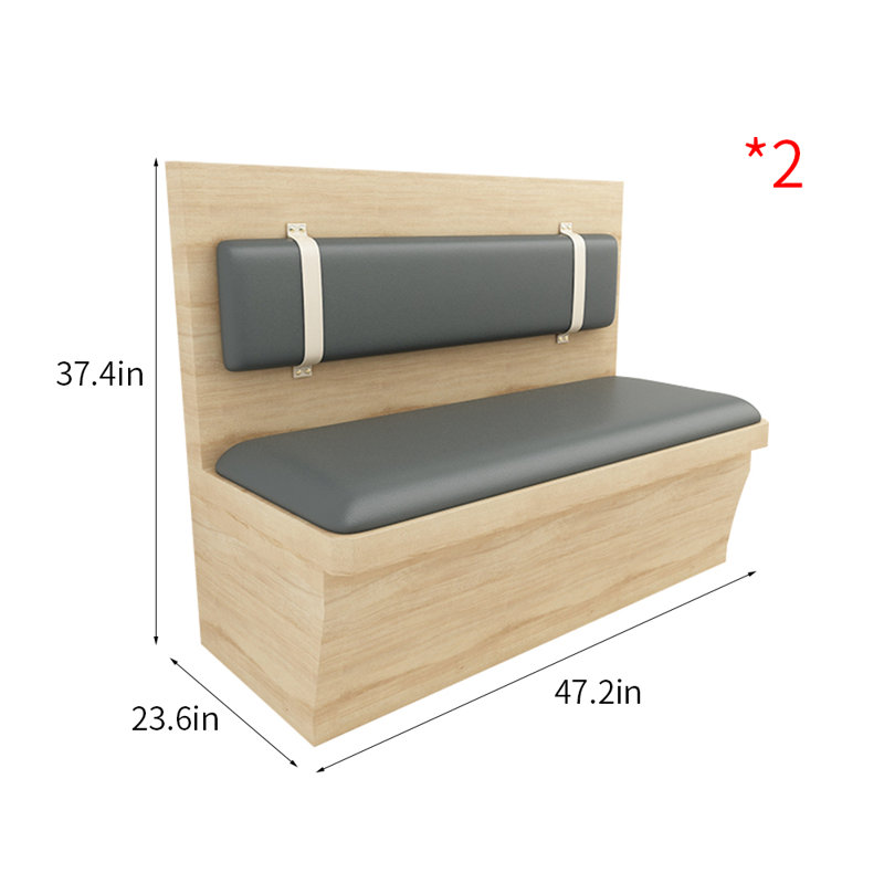 Banc rembourré en similicuir