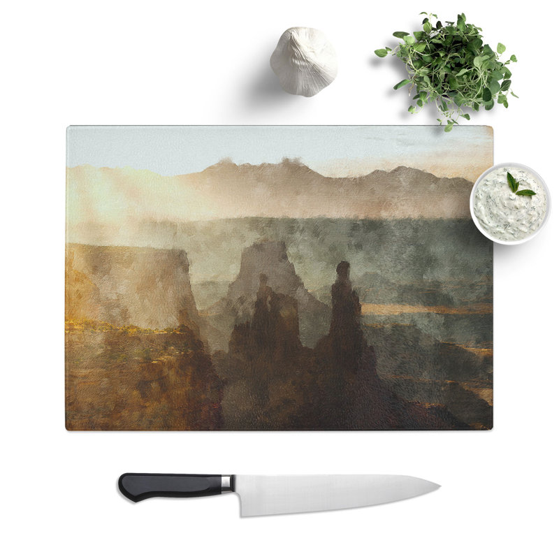 Canyon Arch Painting Chopping Board, 0.4cm H x 20cm W x 28.5cm L