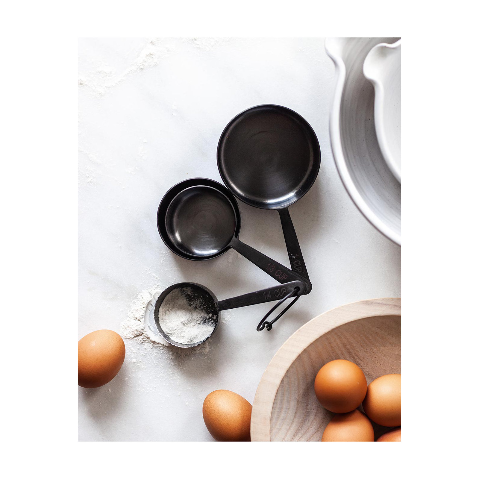 Stowe Measuring Cup Set, Brushed Onyx