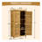 Outdoor Storage Cabinet, Wood Garden Shed, Pool Storage Shed With Lockable Door, Waterproof Roof And 2 Removable Shelves, Vertical Outside Storage Shed For Patio, Backyard And Lawn