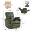 Élégant fauteuil inclinable électrique berçant pivotant avec coussins personnalisables pour un confort maximal-1455186564
