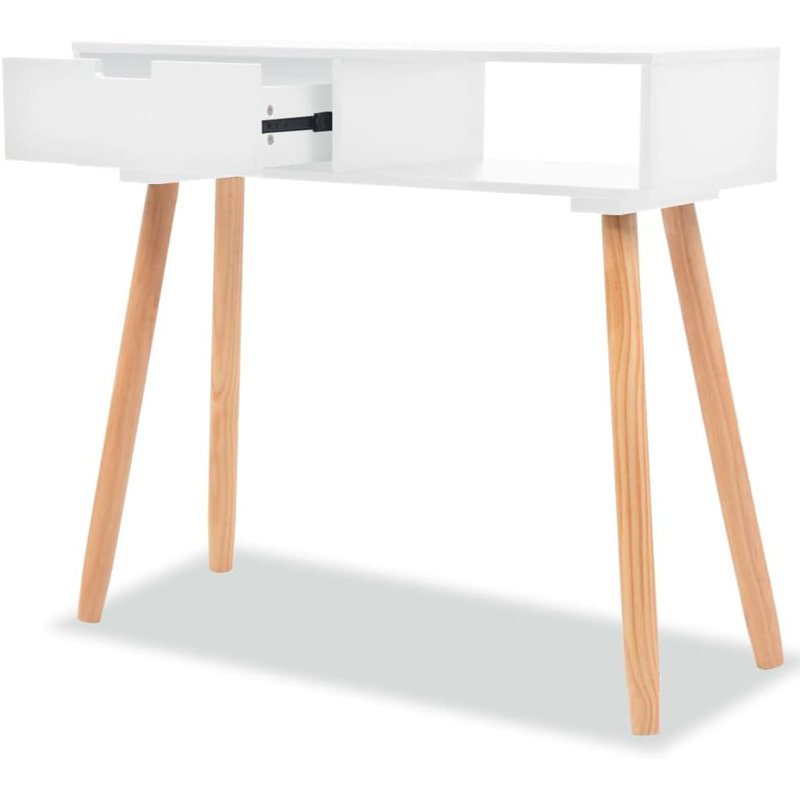 Adel 80cm Console Table, White