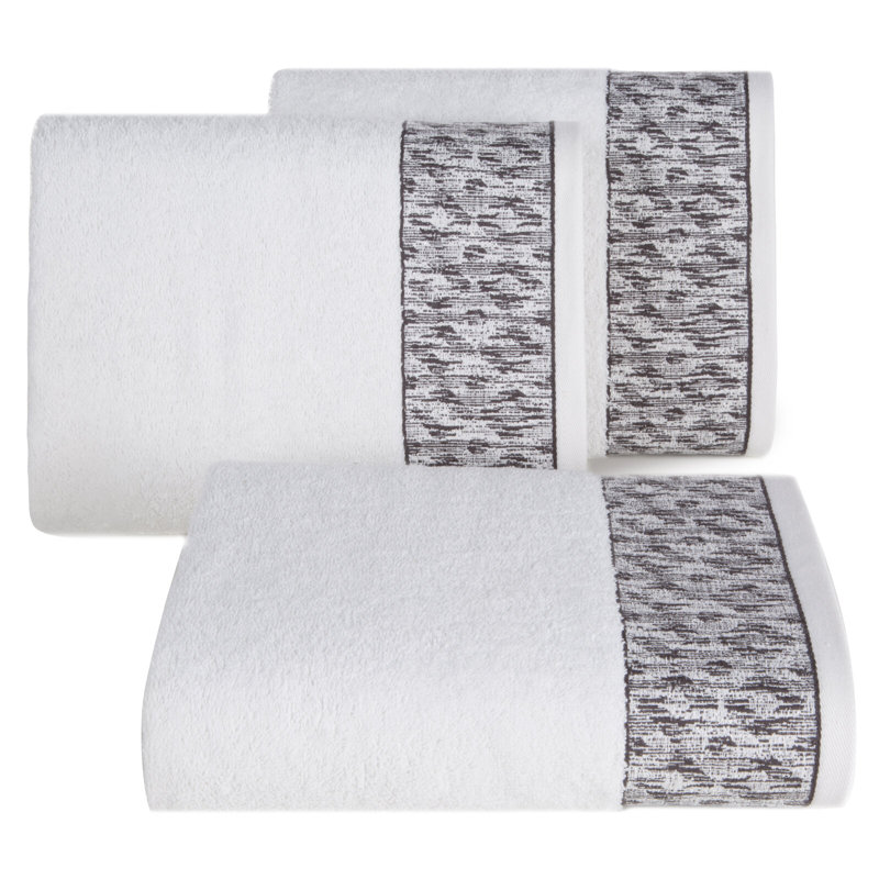 Copland Midweight Jacquard Bath Towel, White