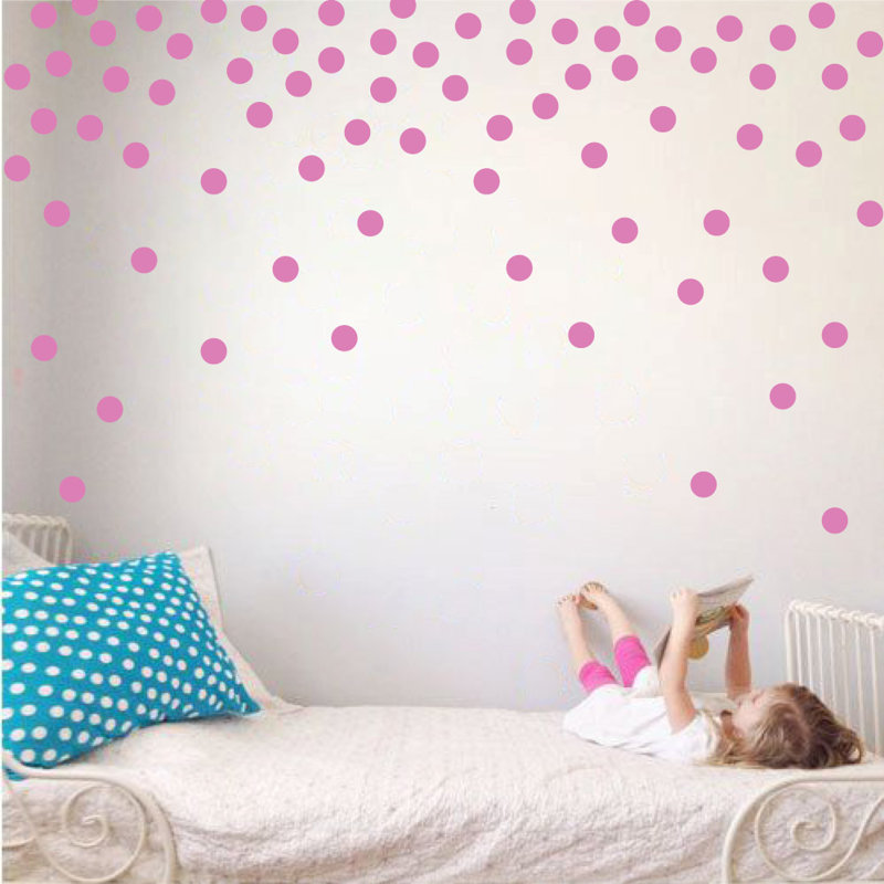 Adhésif décoratif à pois, Gomme à bulles, H 24 po x l 39 po x P 0,01 po
