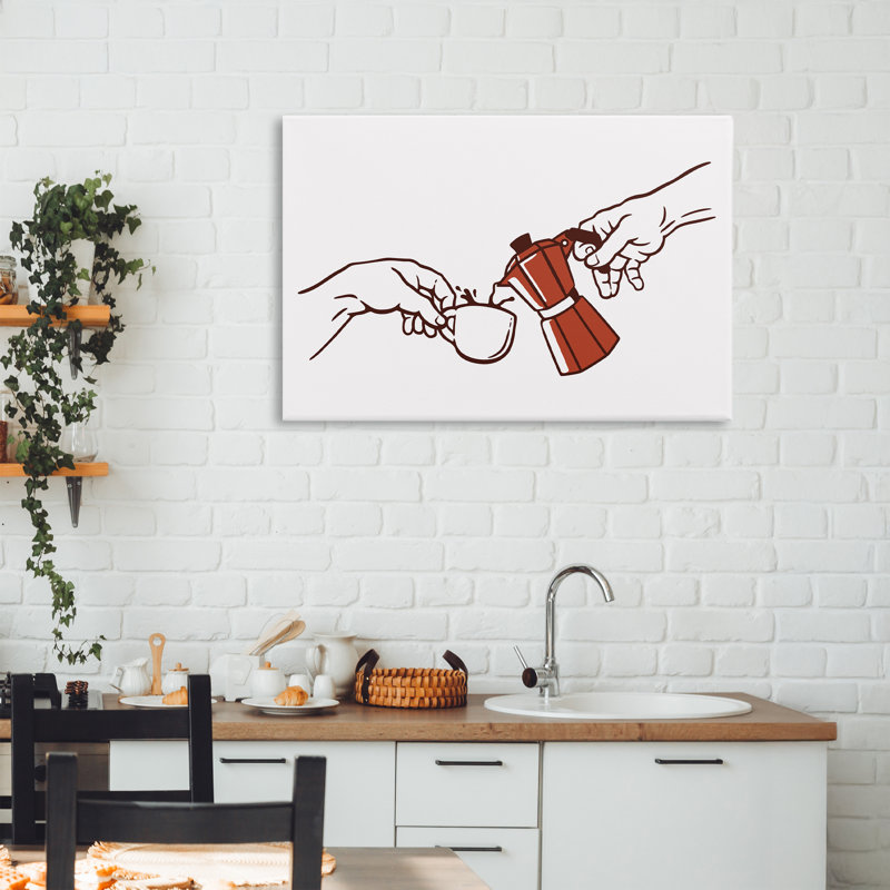 Création de la toile parodique classique Coffee, design par Tobe Fonseca, H 20 po x l 30 po