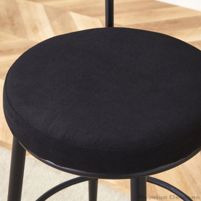 Deux ensembles de chaises de bar ergonomiques à pieds hauts, Noir