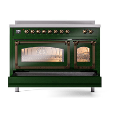 ILVE Nostalgie II Noblesse 48 in Induction Range, 6 Induction Elements (Glass Door)