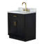 Meuble-lavabo simple en bois massif 30 po avec plateau en marbre de Carrare 1,5 po Tidworth-1028089731-1028089733