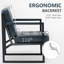 Modern Faux Leather button-tufted design Accent Chair with Metal Farme 110° Recline-309883631