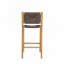 Tabouret de bar d'extérieur en bois d'acacia - Teck