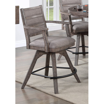 Delver Swivel Bar/Counter Stool with Arms