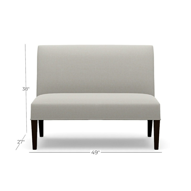 Calista Armless Banquette – Legs, Java, Grande 120912