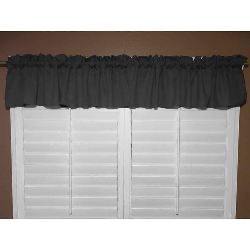 Cantonnière sur mesure l 58 po Pastorella, Gris anthracite, L 58 po x L 14 po
