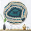 Horloge murale moderne Blue Agate Crystal I-63617439