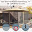 Outsunny Gazebo Universal Replacement Mosquito Netting Fit 10x10ft Frame