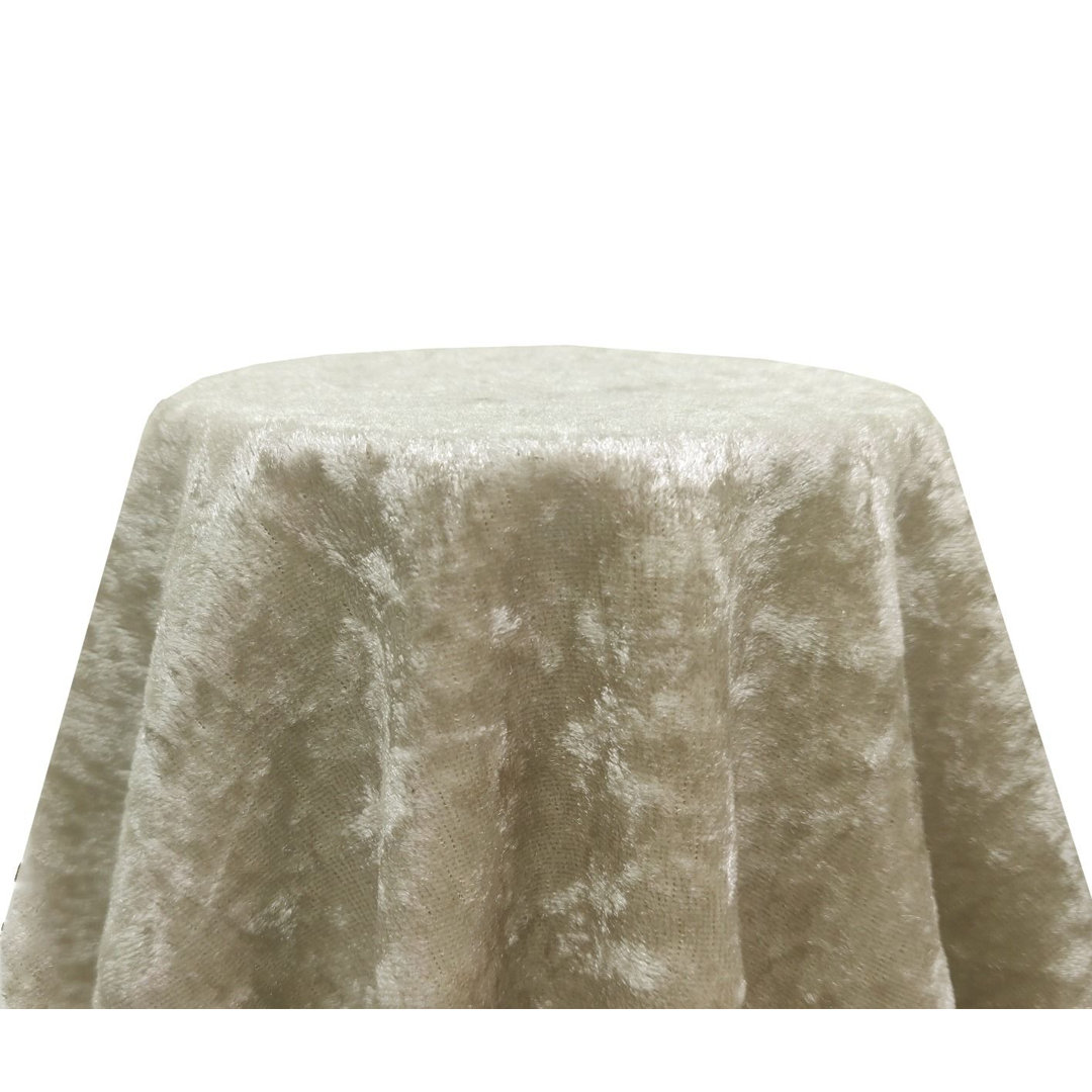 Purple Crushed Velvet Tablecloth 120''''