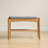 Modern 24-inch Brown Solid Wood Shoe Bench